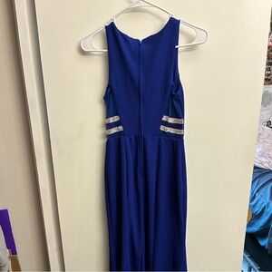 A long blue dress, only worn twice.